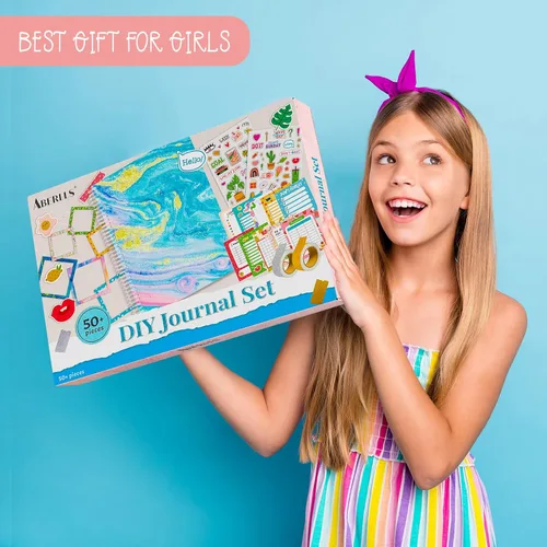 Miniatura 5 de ABERLLS Kit de Diario DIY para Niñas, Regalo de Cumpleaños para Niñas de 6 a 12 Años, Kits de Arte y Manualidades para Niñas Adolescentes, Set