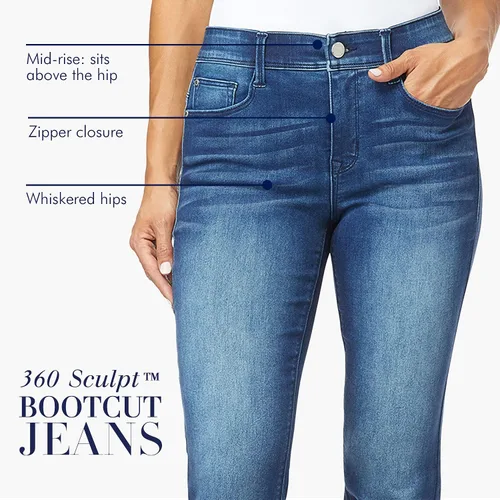 Miniatura 4 de Angels Forever Young Pantalones de mezclilla 360 Sculpt Bootcut para mujer