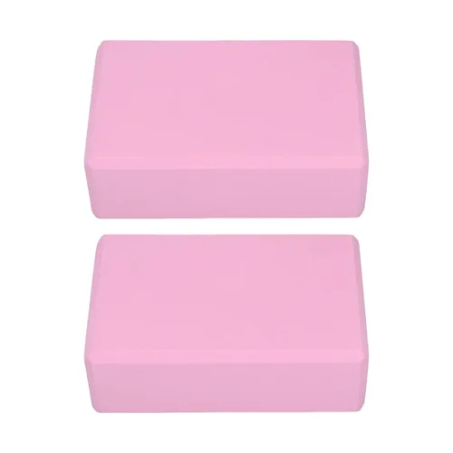 Miniatura 5 de Bloque de yoga rosa, bloques de yoga, paquete de 2 unidades, aspecto antideslizante, 2 piezas, material de espuma de apoyo seguro rosa, operación