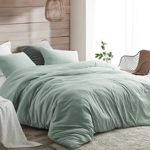 Miniatura 5 de Byourbed Natural Loft Twin XL Juego de edredón - Iceberg Verde
