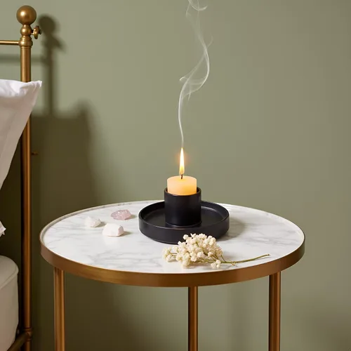 Miniatura 3 de Soporte para salvia, quemador de salvia blanca, soporte para salvia para quemar, cuenco para sahumerio, soporte para varitas de salvia, soporte