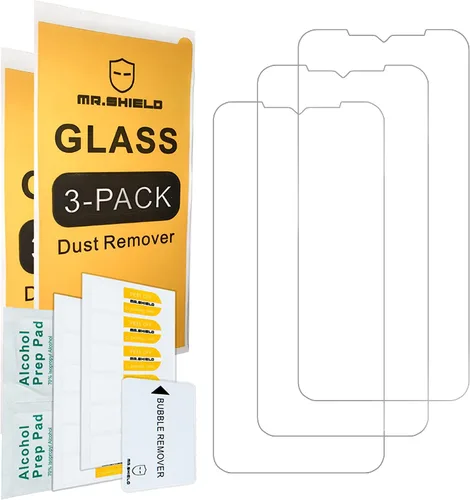 Miniatura 2 de Mr.Shield [Paquete de 3] Protector de pantalla para Ulefone Armor 17 Pro [vidrio templado] [vidrio japonés con dureza 9H] Protector de pantalla