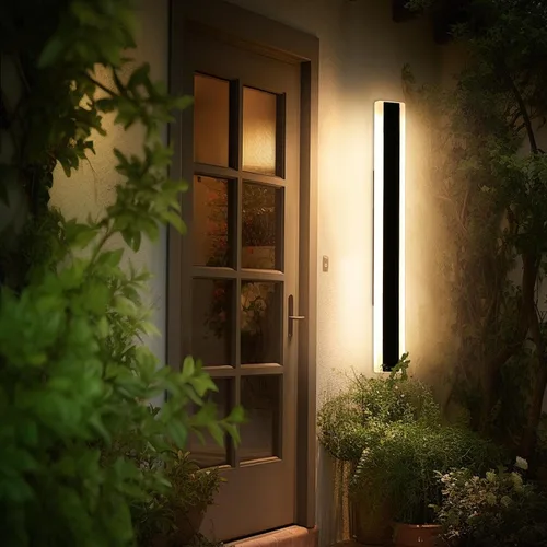 Miniatura 8 de Apliques de pared para exteriores, luces de pared modernas de 31.4 pulgadas, 3 luces de color 3000 K/4500 K/6000 K, panel acrílico, luz exterior