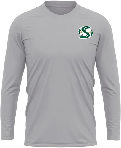 Miniatura 113 de Camisa deportiva de manga larga oficial de la NCAA Collegiate para hombre, con logotipo en el pecho izquierdo, colección Athletic Heather