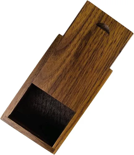 Miniatura 12 de Caja de regalo de madera pequeña personalizada con tapa deslizante, caja USB de recuerdo de madera personalizada con grabado láser con nombre