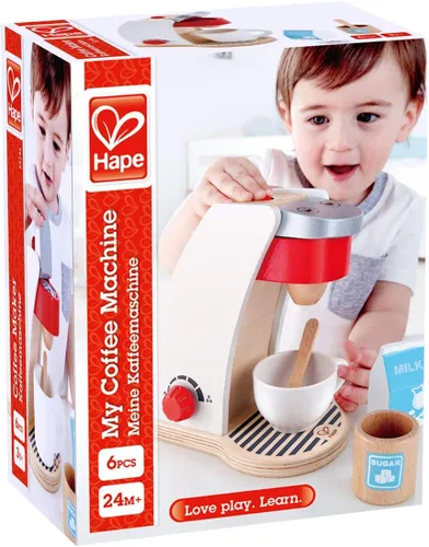 Miniatura 7 de Hape Juego de cocina de madera blanca con accesorios Juego de juguetes de simulación para niños a partir de 3 años