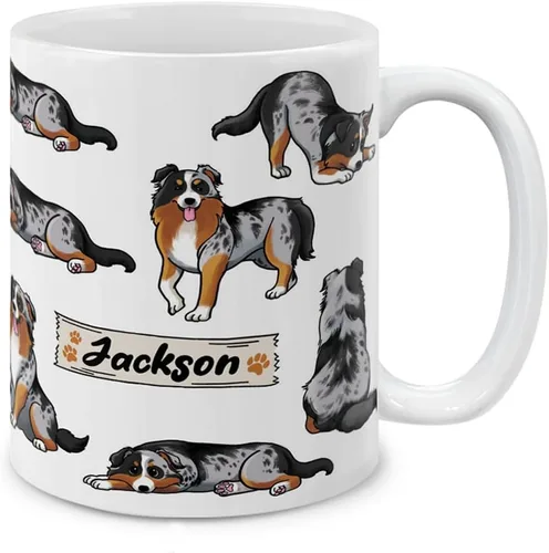 Miniatura 20 de MUGBREW English Bulldog - Taza de café de cerámica con posturas divertidas y juguetonas, 11 onzas Bulldog Inglés Posturas divertidas y juguetonas