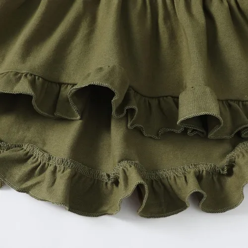 Miniatura 123 de Kucnuzki Conjunto de ropa para bebé niña pequeña, camisa de manga con volantes, pantalón floral, ropa de otoño e invierno para niña