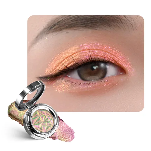Miniatura 27 de CHARMACY Sombra de ojos multicromática con purpurina, sombra de ojos brillante con pigmentación intensa, sombra de ojos con acabado duocromático