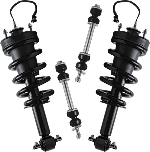 Miniatura 52 de Detroit Axle - Kit de puntales delanteros 2WD para Ford F-150 2005-2008 Lincoln Mark LT 2005-2008, 2 puntales con muelle helicoidal, 2 enlaces