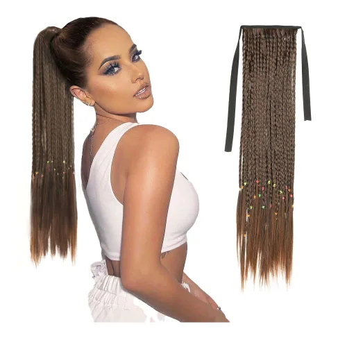 Miniatura 7 de PARAHAIR Extensiones de cabello sintético suave y natural para trenzar en caja de 18 pulgadas, 3.53 onzas, color negro natural, para mujeres y niñas