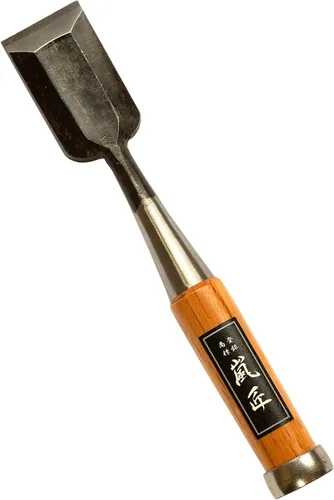 Cincel japonés 1.417 in 1-3/8" Oire Nomi, cincel de madera profesional para carpintería, mango de roble rojo japonés, fabricado en Japón