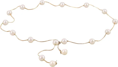 Miniatura 4 de Cinturones de cadena de moda para mujer, cadena de cintura con diamantes de imitación para vestido, cinturón automático con hebilla