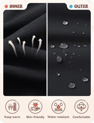 Miniatura 73 de baleaf Pantalones de equitación para niñas, pantalones ecuestres para niños, con parche en la rodilla, bolsillo con cremallera
