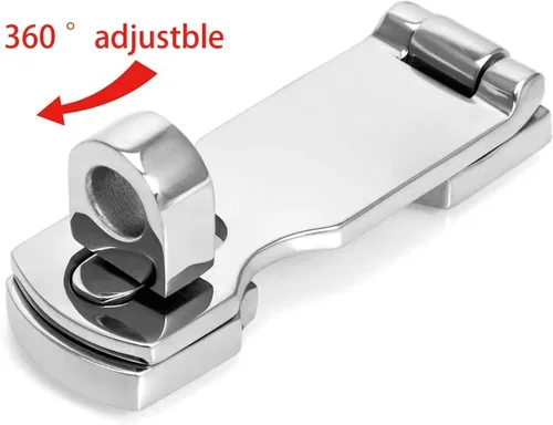 Miniatura 3 de SHENGHUISS Boat Door Lock Latch Anti-Rattle Lockable Hold Down Clamp Latch Marine Grade 316 Stainless Steel with Screws