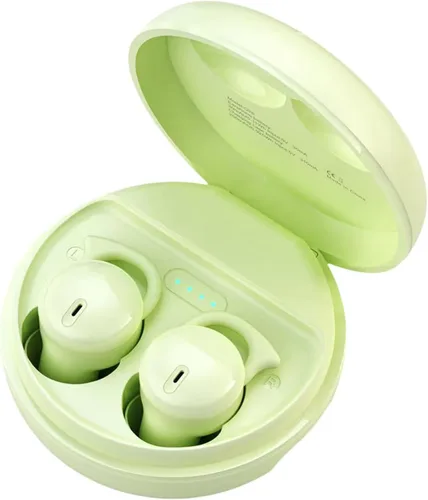 Auriculares invisibles para dormir, pequeños para dormir de lado, cómodos bloqueadores de ruido, Bluetooth 5.3 inalámbricos para dormir, color verde