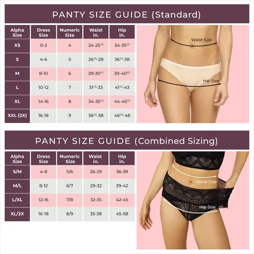 Miniatura 6 de Felina Signature Stretch Lace Low Rise Tanga 5 unidades Panty
