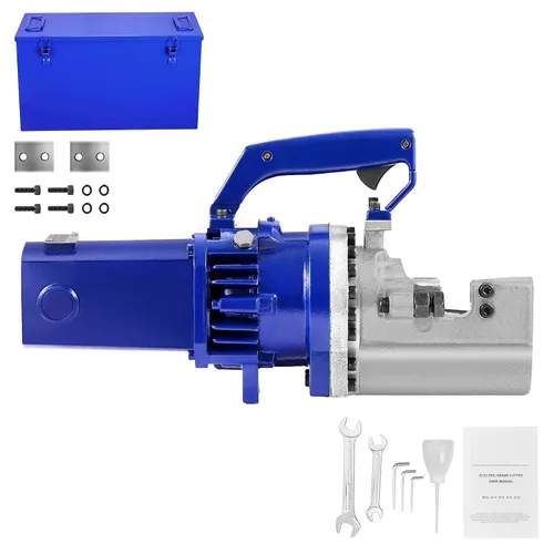 Miniatura 11 de Happybuy Cortador de barras de refuerzo hidráulico eléctrico 900W RC-16 110V - Portátil, corta barras de refuerzo de 0.157-0.630 in en 3 segundos