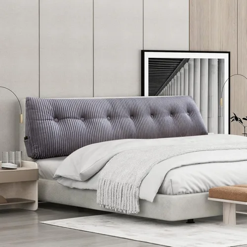 Miniatura 7 de Almohada Grande para Cabecero Almohada de Cuña para Cabecero Almohada de Descanso para Cama Almohada de Lectura Refuerzo Almohada Triangular