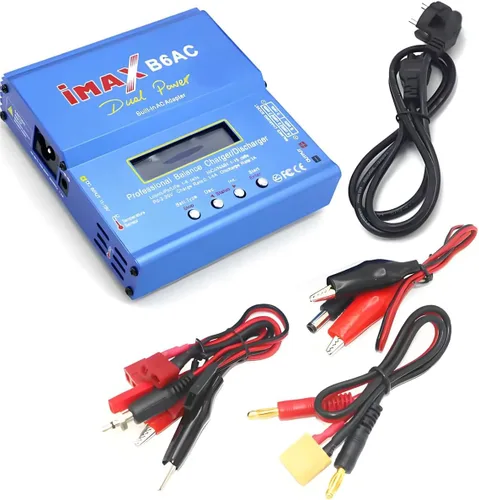Cargador Imax B6 AC RC 80W 6A Cargador de equilibrio con pantalla LCD digital Fuente de alimentación dual AC/DC Li-ion Life Nimh Nicd PB Lipo