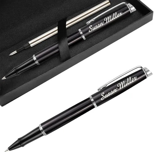Bolígrafos personalizados, bolígrafo grabado para hombres, bolígrafos de tinta de gel personalizados, bolígrafo de escritura regalo para graduación