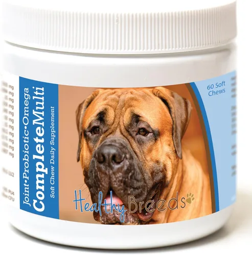 Miniatura 196 de Healthy Breeds Pug todo en uno multivitamínico suave masticable 60