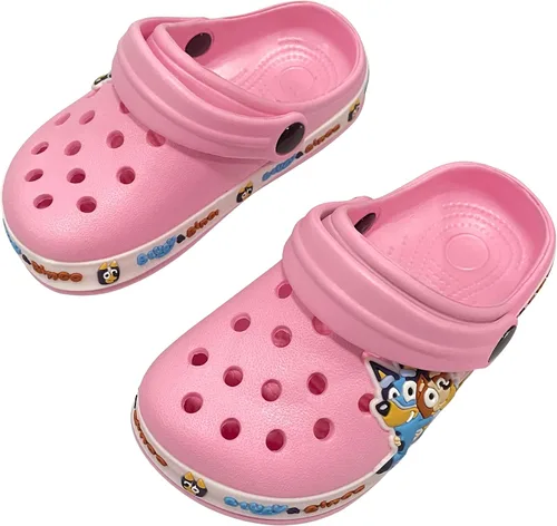 Mciwyhu Zuecos de dibujos animados para niños y niñas, zuecos de jardín, zapatos para niños, pantuflas de playa