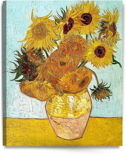Miniatura 97 de Serie de pinturas de Vincent Van Gogh (favoritos). Reproducción de arte clásico de Van Gogh, impreso en lienzo Noche estrellada