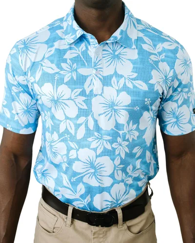 YATTA GOLF - Camisa de golf para hombre que absorbe la humedad, de secado rápido, manga corta, camisetas tipo polo informales de rendimiento