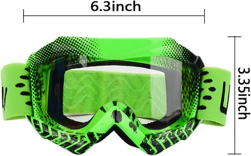 Miniatura 4 de Gafas de equitación para niños, adolescentes, jóvenes, ATV, motocicleta, esquí, snowboard, motocross