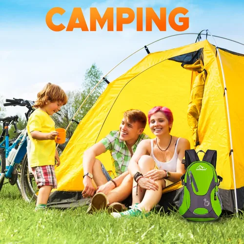 Miniatura 5 de sunhiker Pequeña mochila de senderismo para mujeres y hombres, 20L, ligera, mochila de viaje, mochila casual para ciclismo, acampar al aire libre