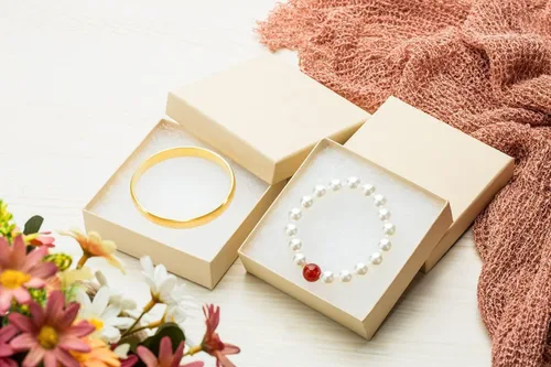 Miniatura 3 de Magicool - Paquete de 96 cajas de joyería de cartón de 3.5 x 3.5 x 1 pulgadas, utilizadas para collares, pulseras, aretes, joyas, embalaje de regalo