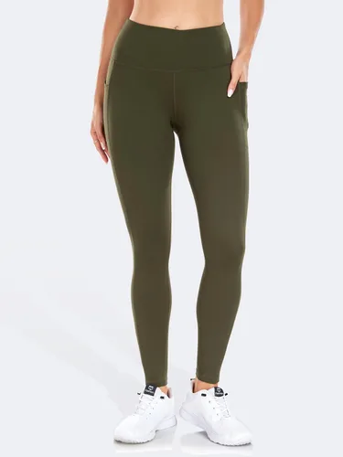 Miniatura 2 de IBL Women's Buttery Soft Leggings with Pockets 27"- High Waist Tummy Control Workout Running Lounging Yoga Pants