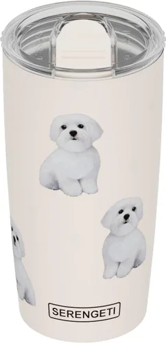 Miniatura 10 de SERENGETI Schnauzer - Vaso aislado al vacío de acero inoxidable de 20 onzas con tapa a prueba de derrames, impresión 3D, taza de viaje aislada
