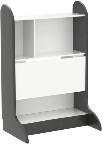 Miniatura 5 de Pmnianhua Escritorio de pared plegable, escritorio de pared extraíble que ahorra espacio con estante de almacenamiento, mesa de estudio, escritorio
