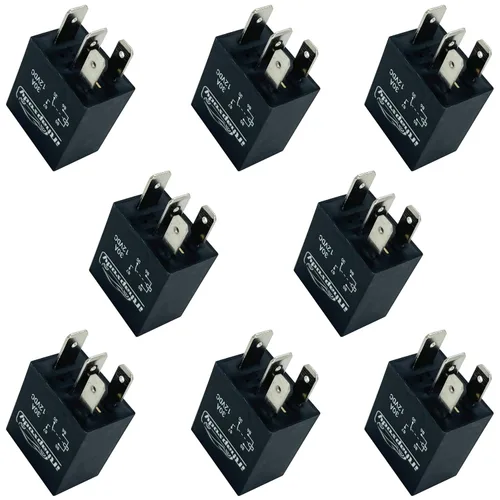 Miniatura 4 de Relé de arranque multiusos Spst de 12vdc 30amp de 4 pines, relés de reemplazo automotriz