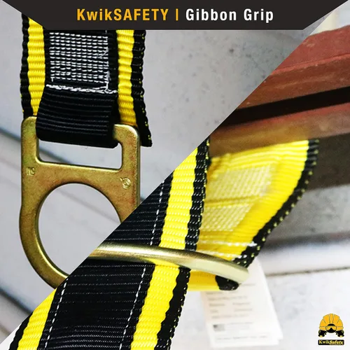 Miniatura 7 de KwikSafety – Charlotte, NC – GIBBON GRIP Correa de Anclaje de Seguridad de 3 pies para Brazo Cruzado, Anclaje de Viga Choker, Sistema de Arresto