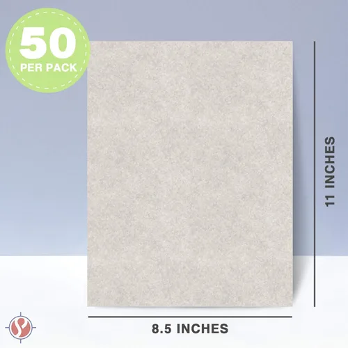 Miniatura 5 de Papel pergamino gris ahumado de papelería, ideal para escritura, certificados, menús e invitaciones de boda, papel de bono de 24 libras, 8.5 x 11