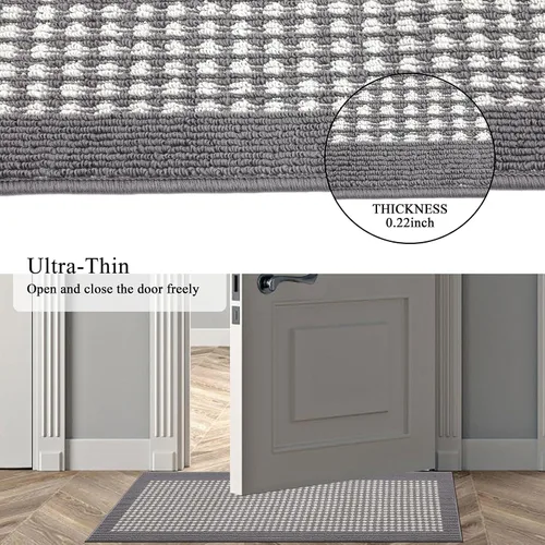 Miniatura 6 de Ileading Alfombra de pasillo para cuarto de servicio de 50,8 cm x 150,8 cm, alfombrillas absorbentes de agua para piso de cocina, alfombras