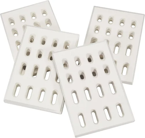 GasSaf Ladrillos de cerámica de repuesto para barbacoas en abundancia Grand Turbo, Grand Hall, Members Mark Grills, 4 placas de calor, briquetas de