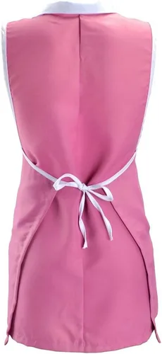 Miniatura 4 de Peluquero Peluquero Delantales con Bolsillos Peluquero Delantal Camarera Sin Mangas Chaleco Ropa de Trabajo Rosa, Rosado