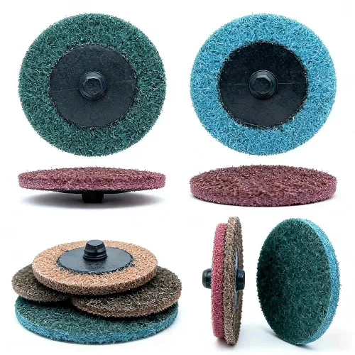 Miniatura 8 de SIGNI 30 unidades de discos abrasivos no tejidos de nylon de 5 cm de diámetro con granos surtidos para cambio rápido, acondicionadores de superficie