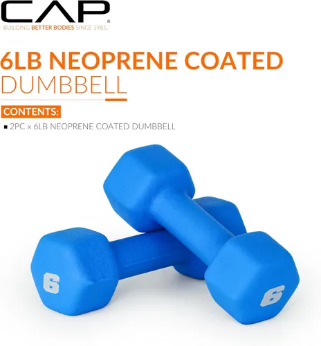 Miniatura 2 de CAP Barbell Neoprene Dumbbell Weights Pairs & Sets Color Series