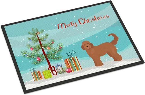 Miniatura 58 de Caroline's Treasures CK3799MAT Akita Shepherd - Tapete de árbol de Navidad de 18 x 27 pulgadas, tapete para puerta delantera, interior y exterior