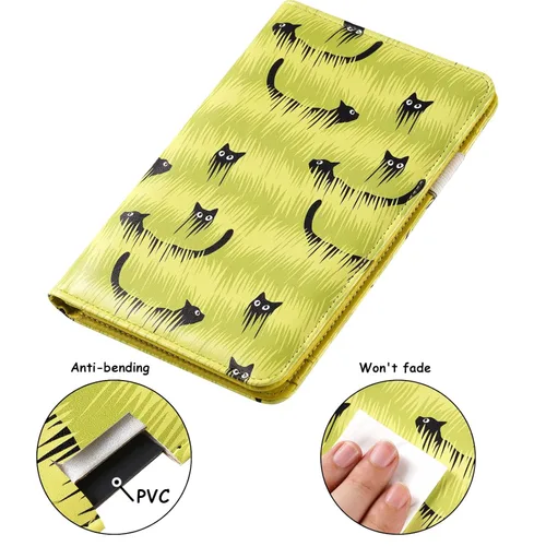 Miniatura 4 de Libreta de servidor esseroo, libro para camarera, libros de servidor para camarera/mozo con bolsillo con cremallera, organizador de libro para Gato