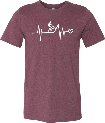 Miniatura 3 de Bicycle Heart Beat Shirt, Bicycle Lover Gift, Biking T-Shirts, Mountain Bike Shirt, Bmx shirt, Cycling Shirt, Funny Velo Shirt, Tandem Biker