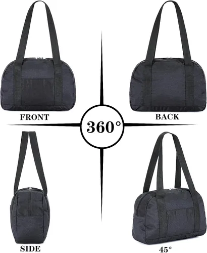 Miniatura 3 de Mini bolsa de gimnasio para mujeres y niñas, bolsa de gimnasio pequeña de 12 pulgadas, bolsa de lona ligera para viajes y deportes