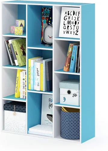 Miniatura 77 de Furinno - Estantería abierta reversible de 5 cubos, color blanco y rosado, 11069WH/PI Blanco/Rosa