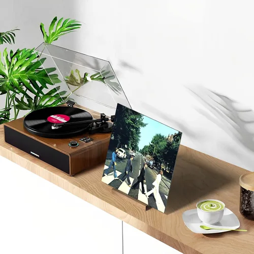 Miniatura 6 de KORRTFID Now Playing - Soporte para discos de vinilo, soporte de vinilo para álbumes y almacenamiento de LP, capacidad para discos de cualquier