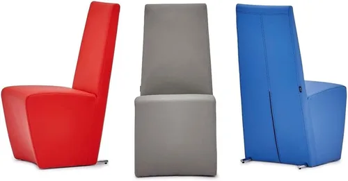 Miniatura 9 de Zuri Muebles Boston Silla de comedor moderna con respaldo alto, color crema